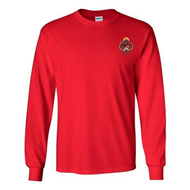 DISCOUNT-Triangle Fraternity Crest - Shield Longsleeve Tee