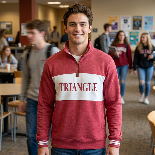Triangle Ivy League Pullover