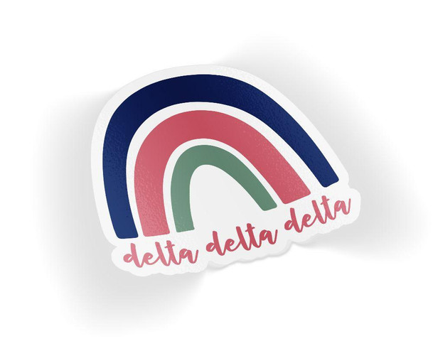 Greekgear Delta Delta Delta Rainbow Sticker 