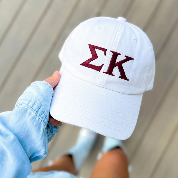 Fraternity & Sorority Greek Letter Hat