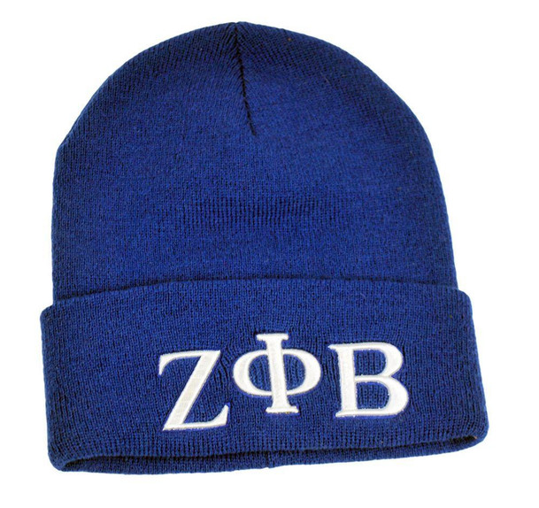  Zeta Phi Beta 3 D Puff Knit Hat 