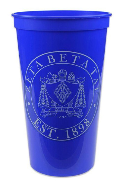  Closeout Zeta Beta Tau Big Plastic Stadium Cup - 10 FOR $20! 