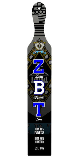 Craftique Zeta Beta Tau Custom Full Color Paddle 