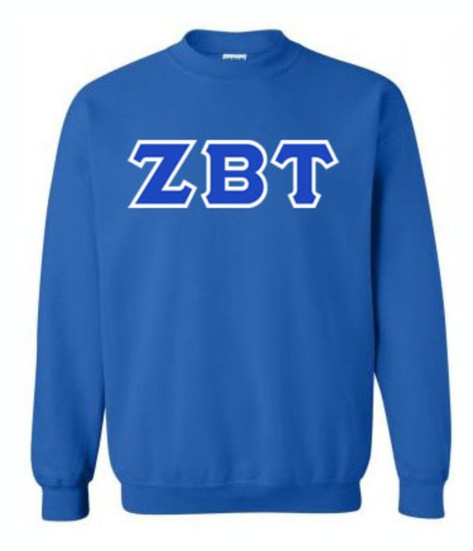 Zeta Beta Tau Lettered Crewneck Sweatshirt