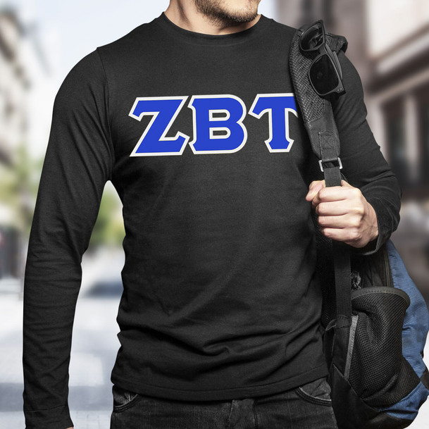 Zeta Beta Tau Lettered Long Sleeve Shirt