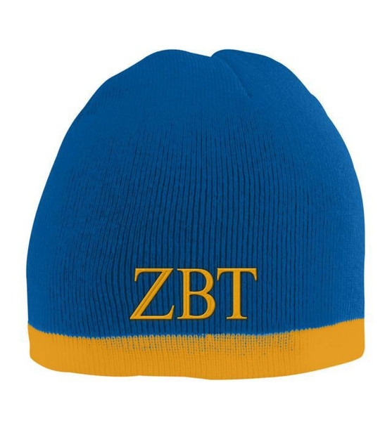 Zeta Beta Tau Two Tone Knit Beanie