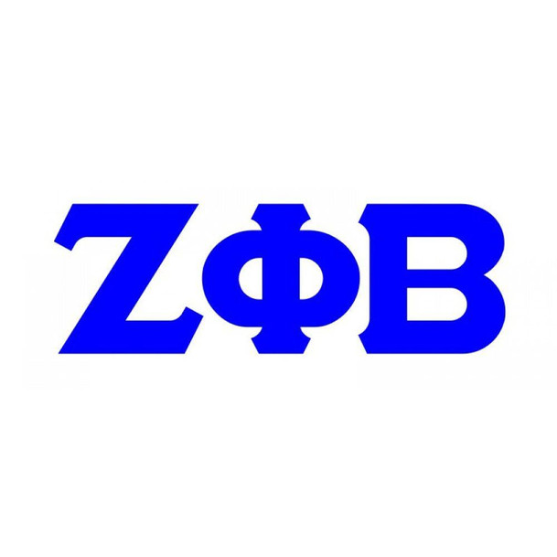  Zeta Phi Beta Big Greek Letter Window Sticker Decal 