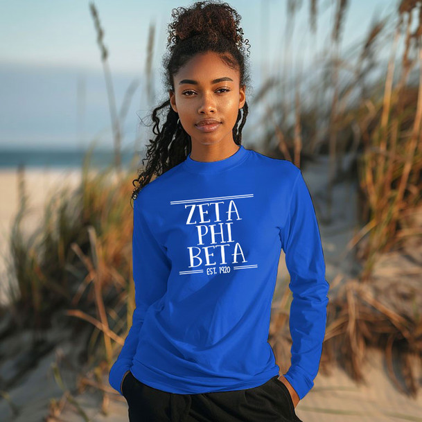 Zeta Phi Beta Custom Long Sleeve T-Shirt