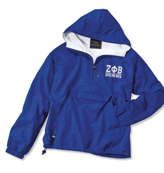  Zeta Phi Beta Greek Letter Windbreaker Pullovers 