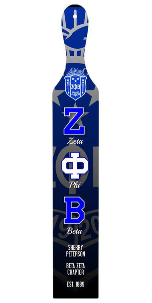 Craftique Zeta Phi Beta Custom Full Color Paddle 