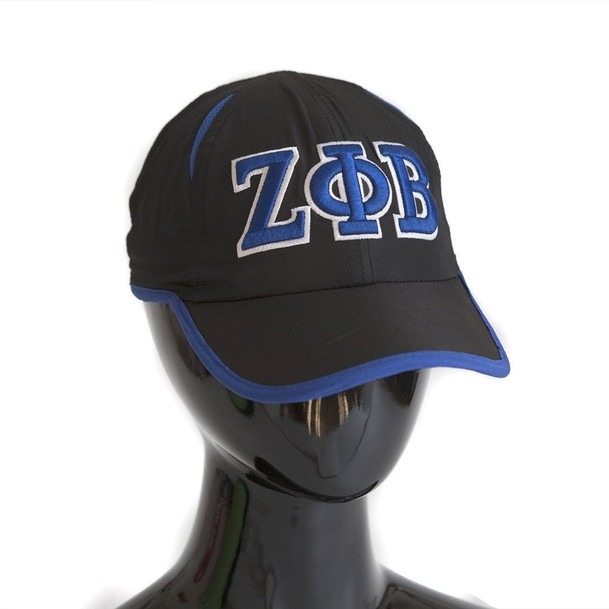 Zeta Phi Beta Hat - Black Featherlight Cap