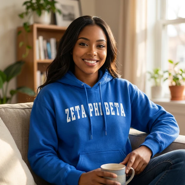 Zeta Phi Beta Letterman Hoodie