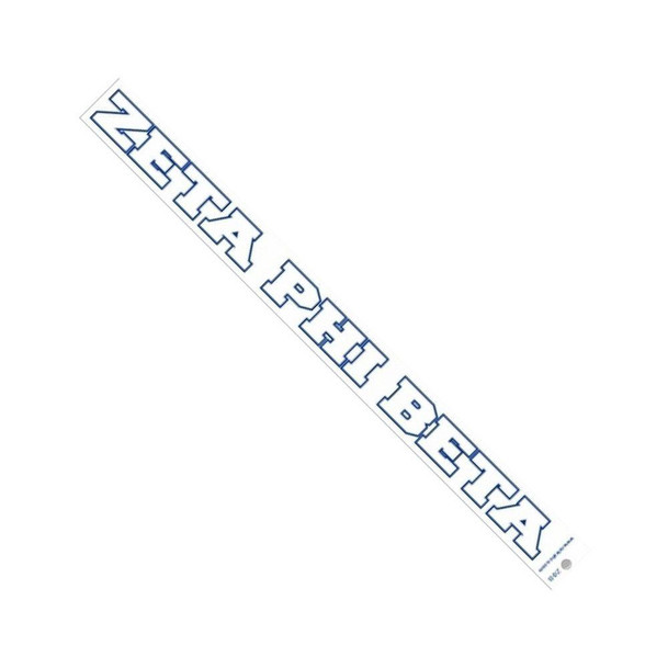  Zeta Phi Beta Long Window Decals Stickers 