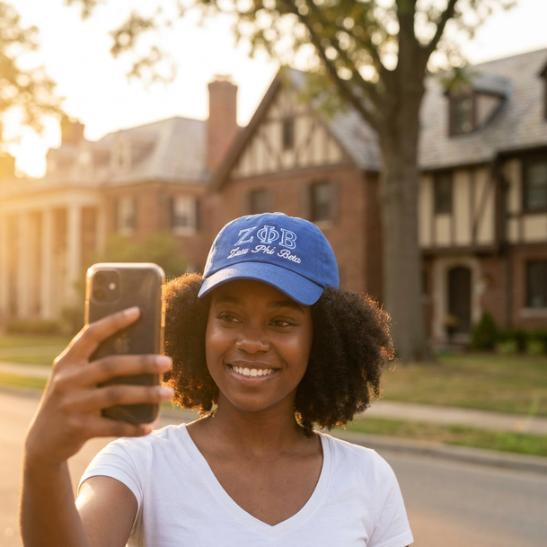 Zeta Phi Beta Script Cap