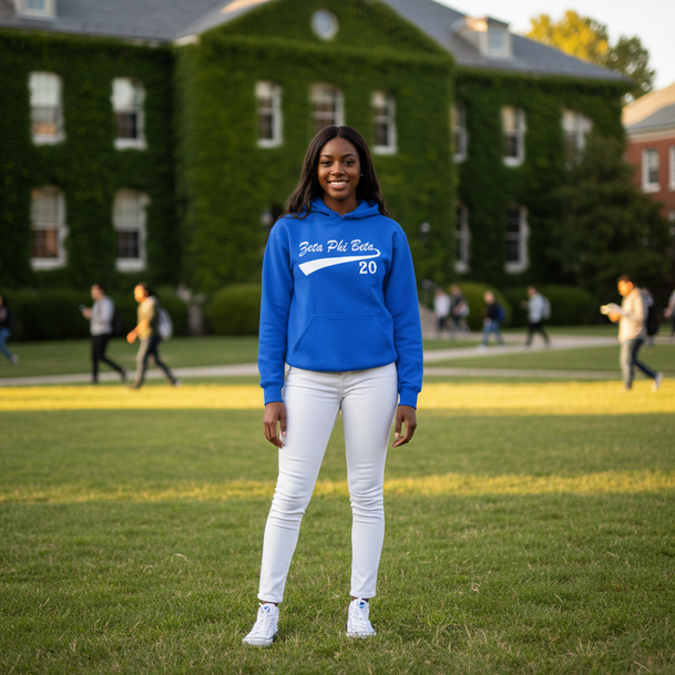 Zeta Phi Beta Tail Hooded Sweatshirt