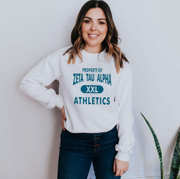  Zeta Tau Alpha Athletics Crewneck Sweatshirt 