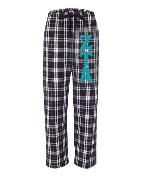 Zeta Tau Alpha Pajamas -  Flannel Plaid Pant