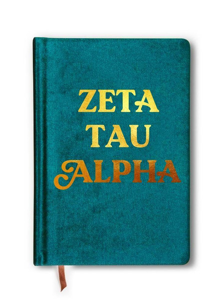 Sorority Shop Zeta Tau Alpha Velvet Notebook 
