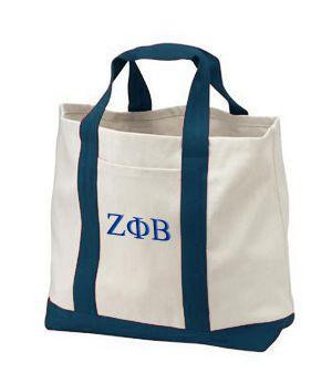  Zeta Phi Beta Tote - 2 Tone 
