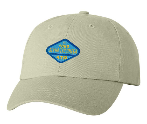 DISCOUNT-Alpha Tau Omega Woven Emblem Hat