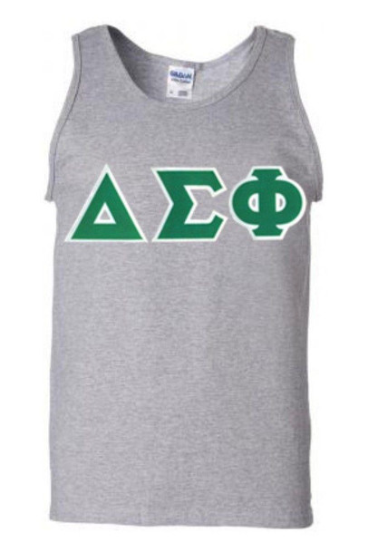  DISCOUNT- Delta Sigma Phi Lettered Tank Top 