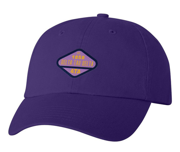DISCOUNT-Delta Tau Delta Woven Emblem Hat