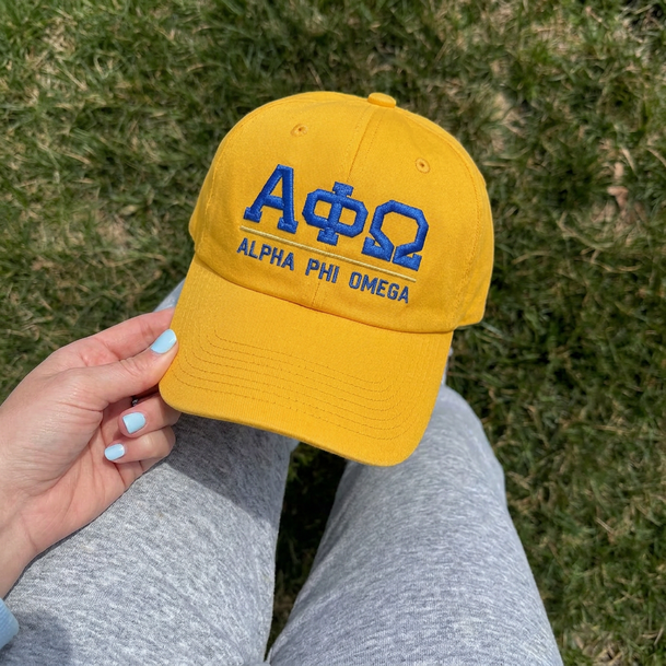 Alpha Phi Omega Old School Greek Letter Hat