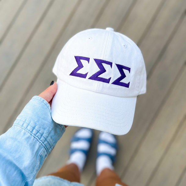 Sigma Sigma Sigma Greek Letter Hat
