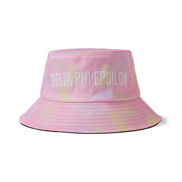 Sorority Shop Delta Phi Epsilon Tie Dye Pastel Bucket Hat 