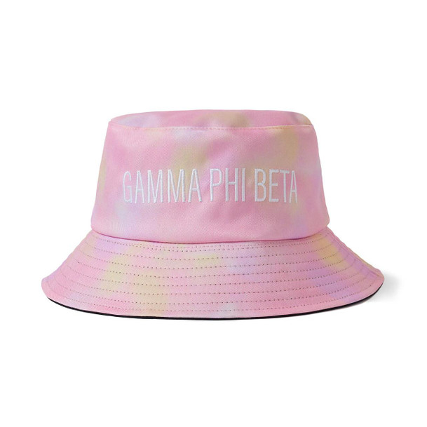 Sorority Shop Gamma Phi Beta Tie Dye Pastel Bucket Hat 