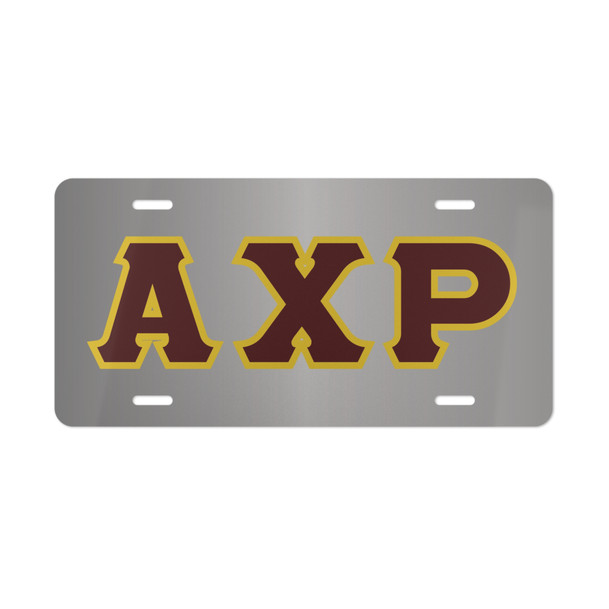 ALPHA CHI RHO LETTERED LICENSE COVERS