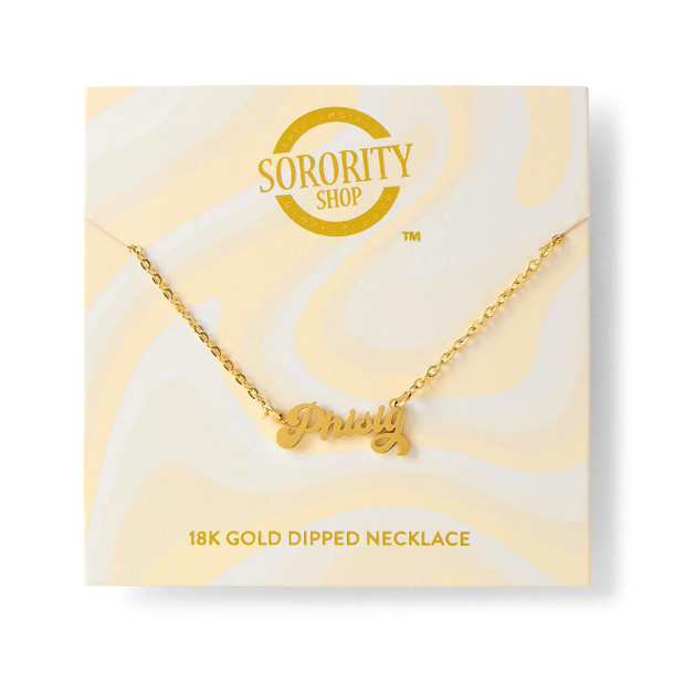 Sorority Shop Phi Sigma Sigma Retro Nickname Necklaces 