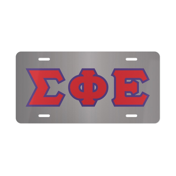 SIGMA PHI EPSILON LETTERED LICENSE COVERS