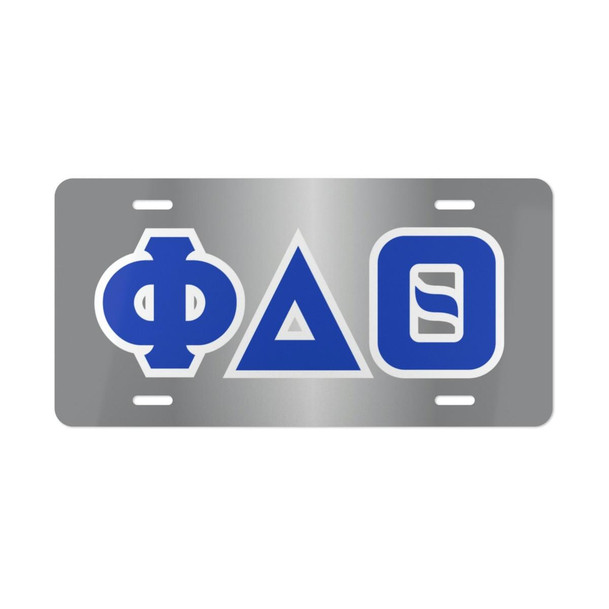 Printify PHI DELTA THETA LETTERED LICENSE COVERS