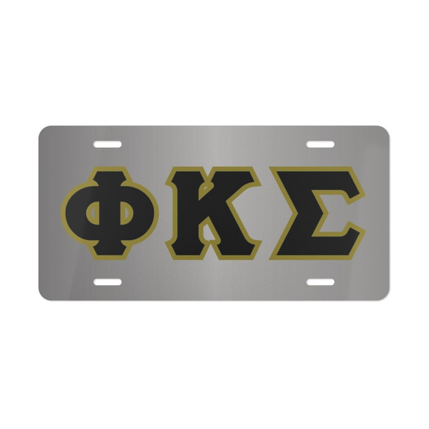 PHI KAPPA SIGMA LETTERED LICENSE COVERS