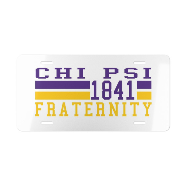 CHI PSI YEAR LICENSE PLATE COVERS