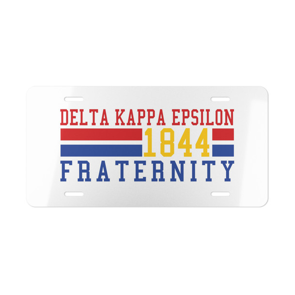 Delta Kappa Epsilon Year License Plate Covers