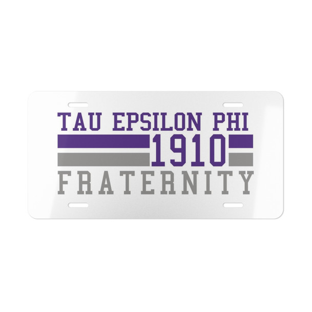 TAU EPSILON PHI YEAR LICENSE PLATE COVERS