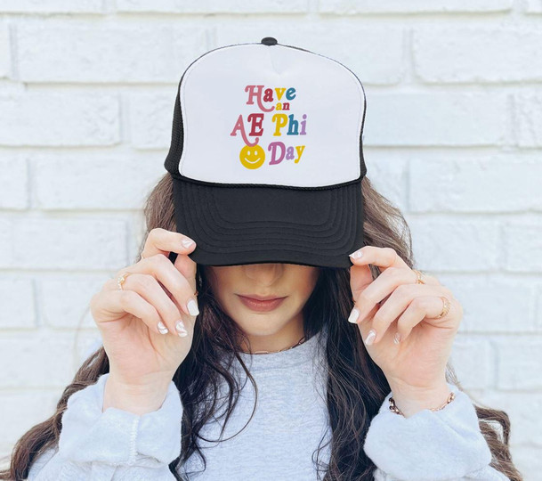 Printify Have An A E Phi Day Trucker Caps 
