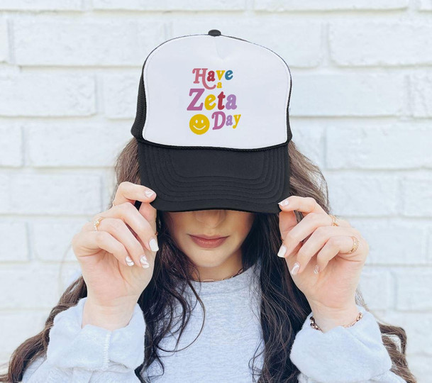 Printify Have A Zeta Day Trucker Caps 