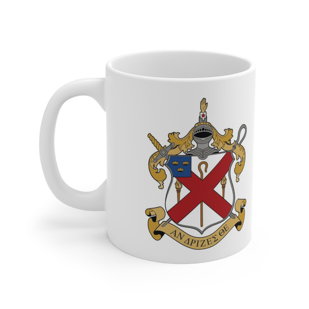 Alpha Chi Rho Crest Ceramic Coffee Cup, 11oz