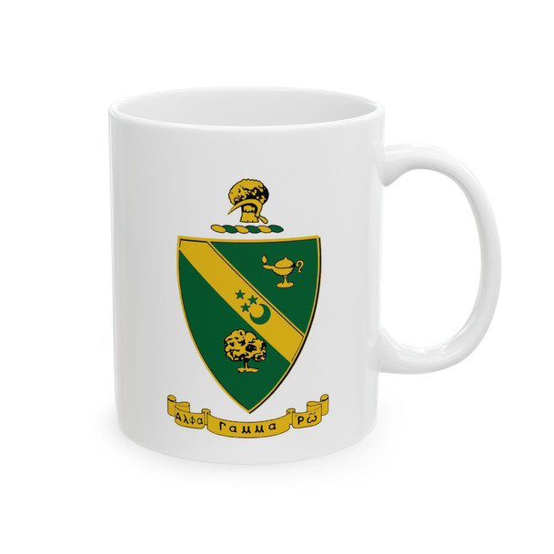 Alpha Gamma Rho Crest Ceramic Coffee Cup, 11oz