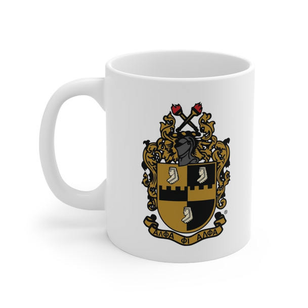 Alpha Phi Alpha Crest Ceramic Coffee Cup, 11oz