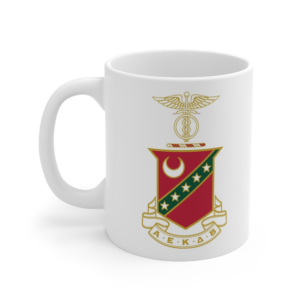 Kappa Sigma Crest Ceramic Coffee Cup, 11oz