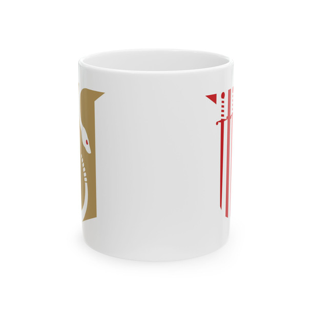 Theta Chi Crest Ceramic Coffee Cup, 11oz