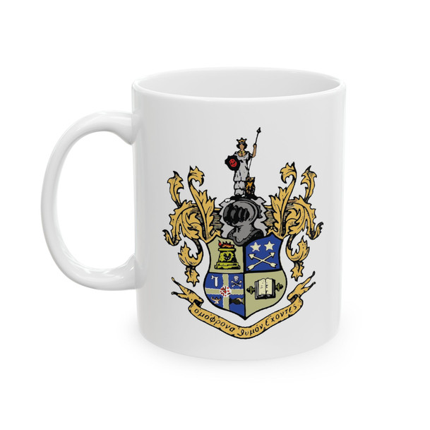 Theta Delta Chi Crest Ceramic Coffee Cup, 11oz