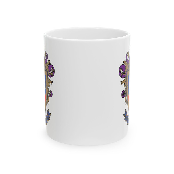 Delta Sigma Pi Crest Ceramic Coffee Cup, 11oz