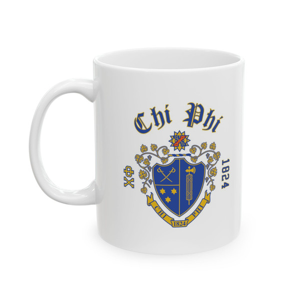 Chi Phi Crest & Year Ceramic Coffee Cup, 11oz