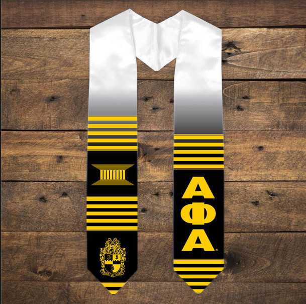 Alpha Phi Alpha Kente Look Stole - Graduation Stole