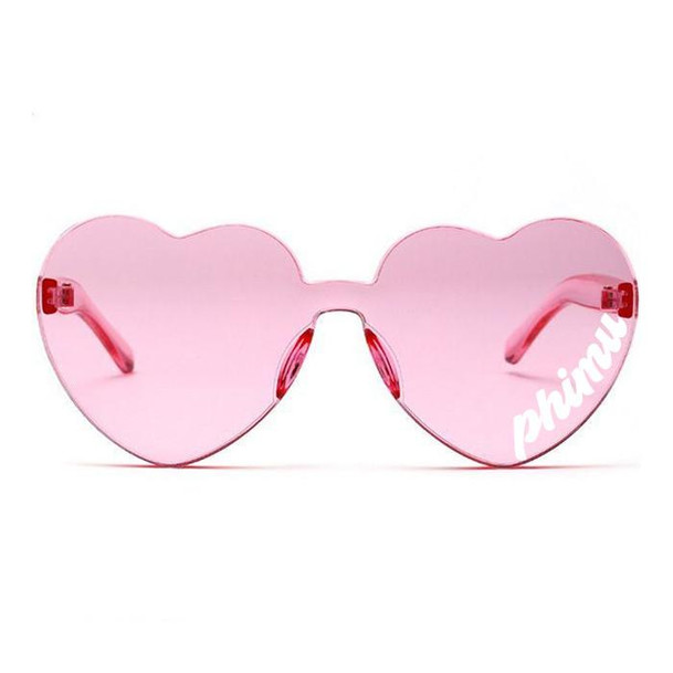 Sorority Shop Phi Mu Heart Shaped Sunglasses 